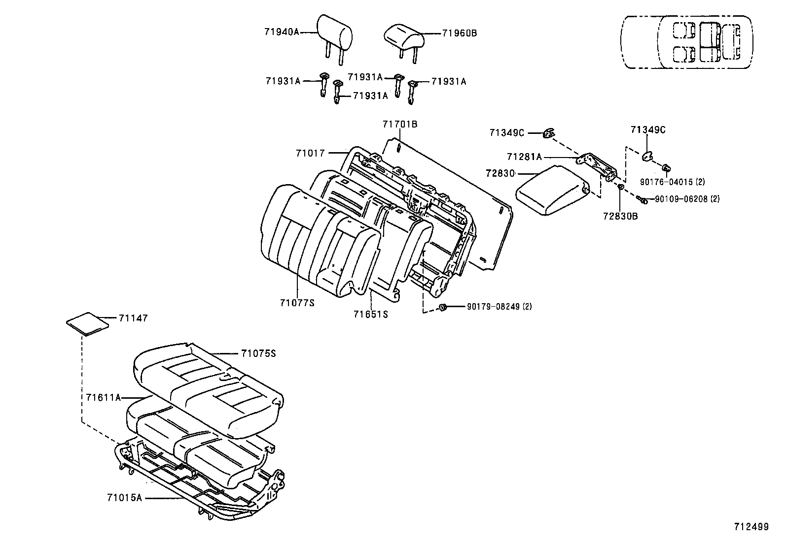  LX470 |  SEAT SEAT TRACK