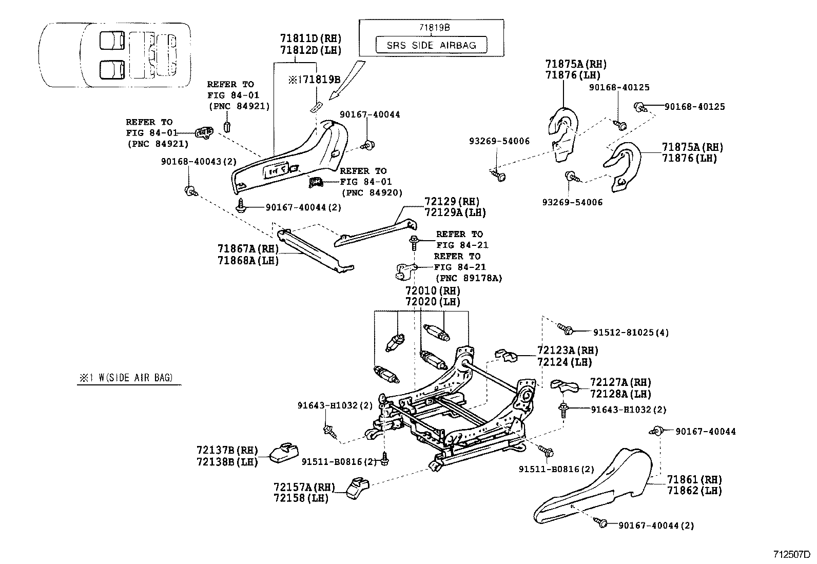  LX470 |  SEAT SEAT TRACK