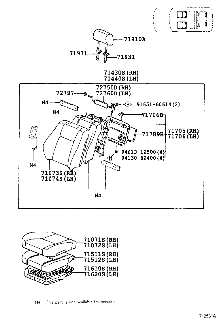  LX470 |  SEAT SEAT TRACK