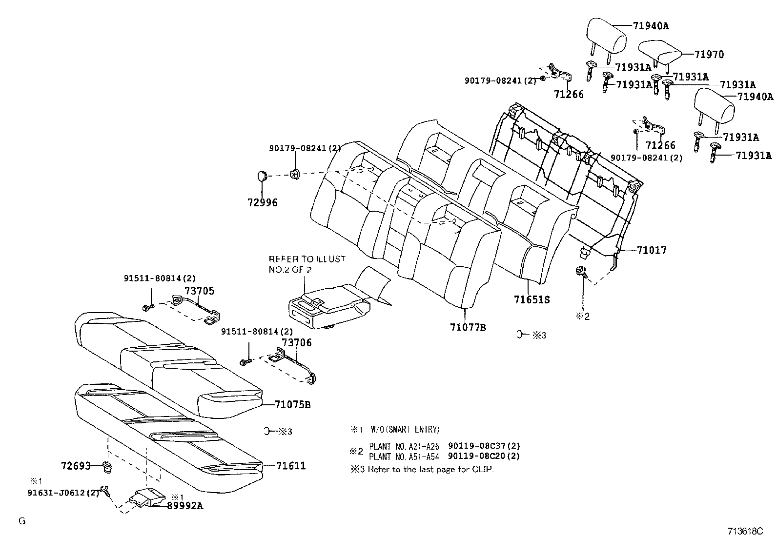  CROWN |  REAR SEAT SEAT TRACK