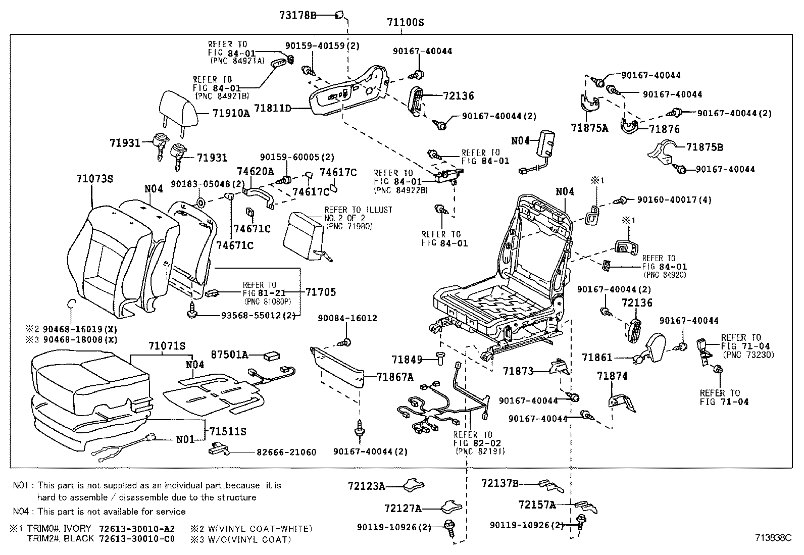  CROWN CHINA |  FRONT SEAT SEAT TRACK