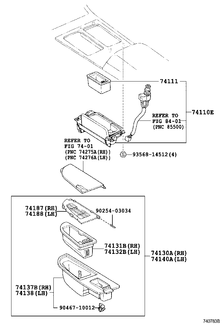  LS430 |  ASH RECEPTACLE