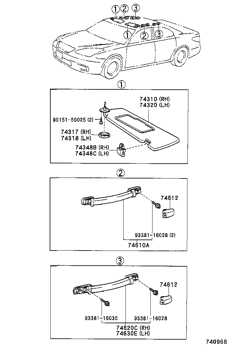  ES300 |  ARMREST VISOR