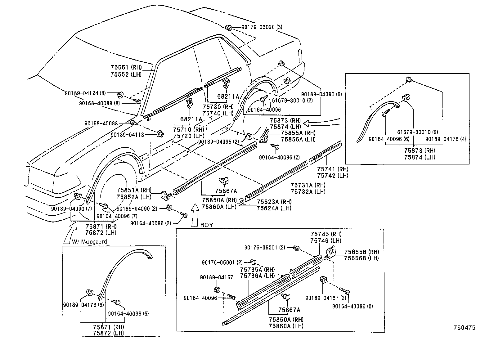  CROWN |  SIDE MOULDING