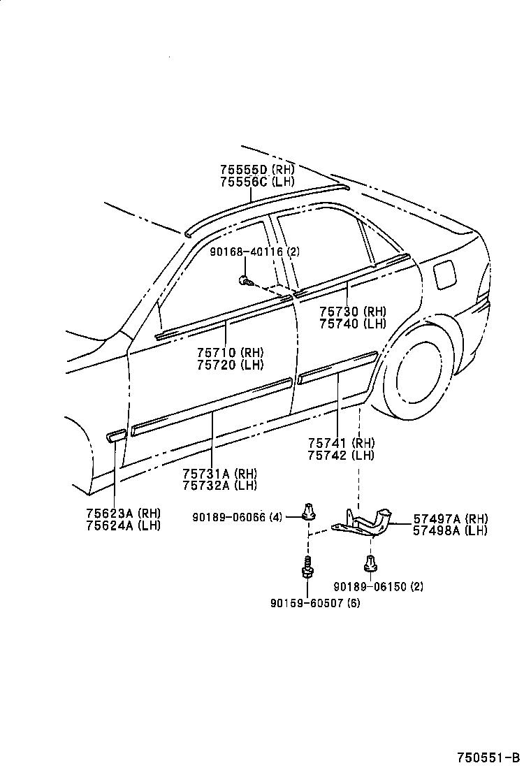  IS200 300 |  SIDE MOULDING