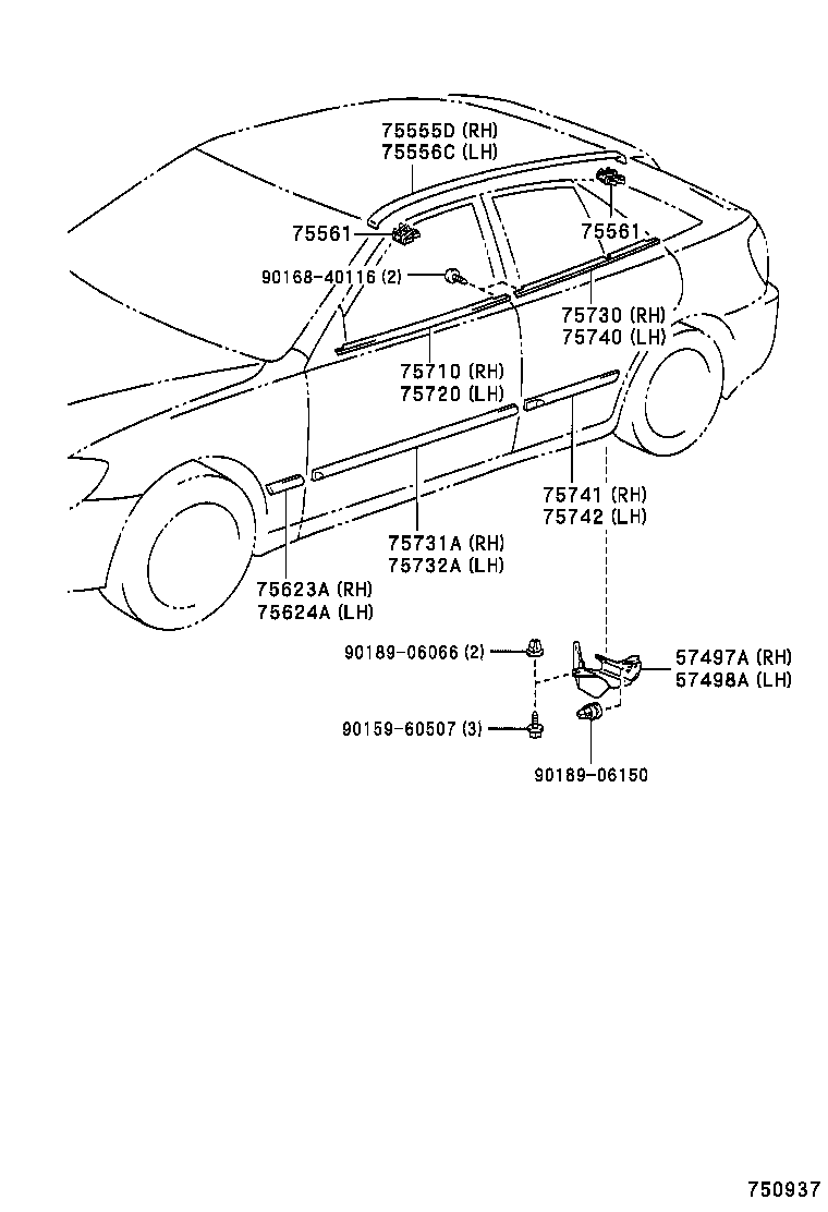  IS200 300 |  SIDE MOULDING