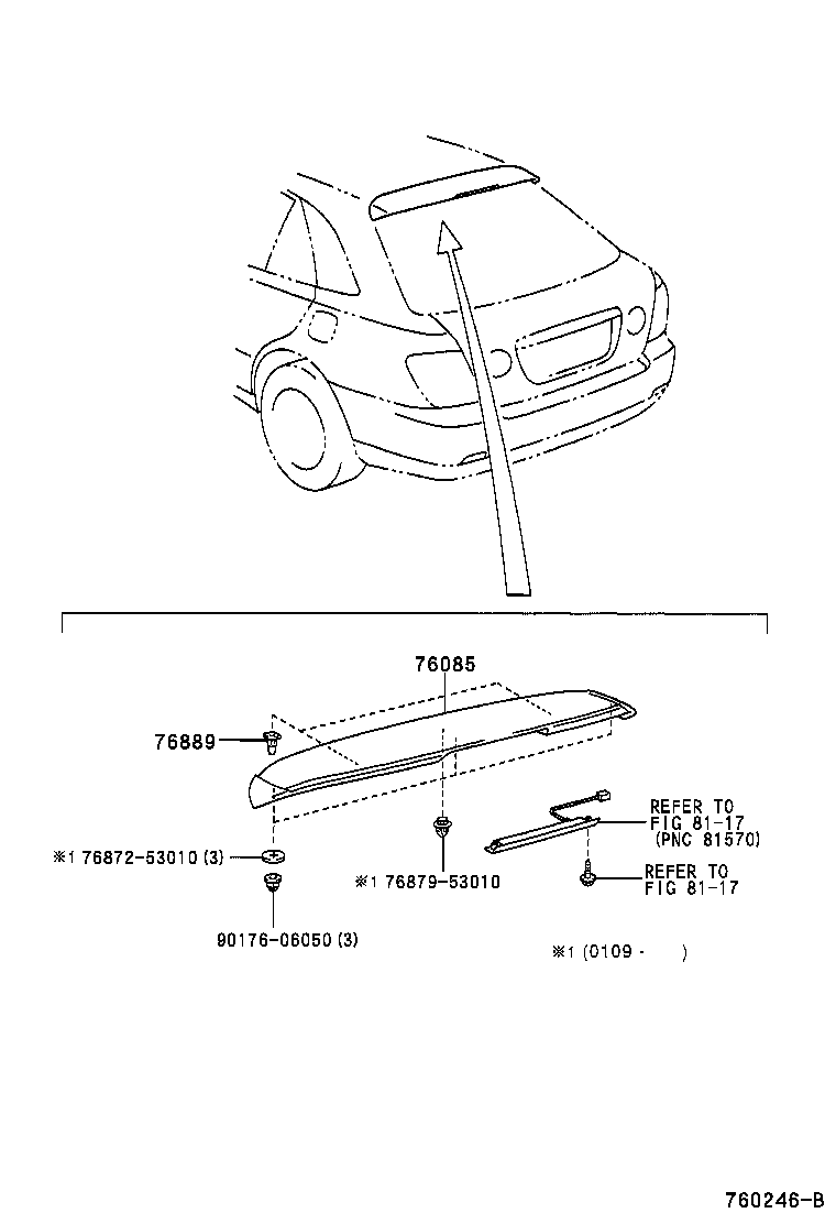  IS200 300 |  MUDGUARD SPOILER