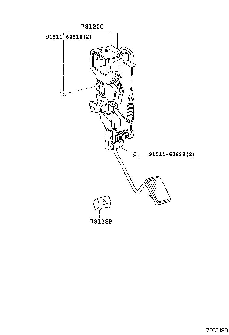  LAND CRUISER 100 105 |  ACCELERATOR LINK