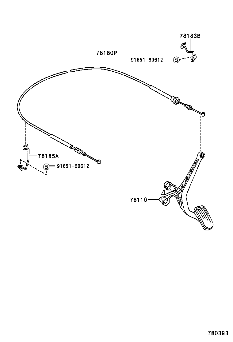  YARIS ECHO 3D 5D |  ACCELERATOR LINK