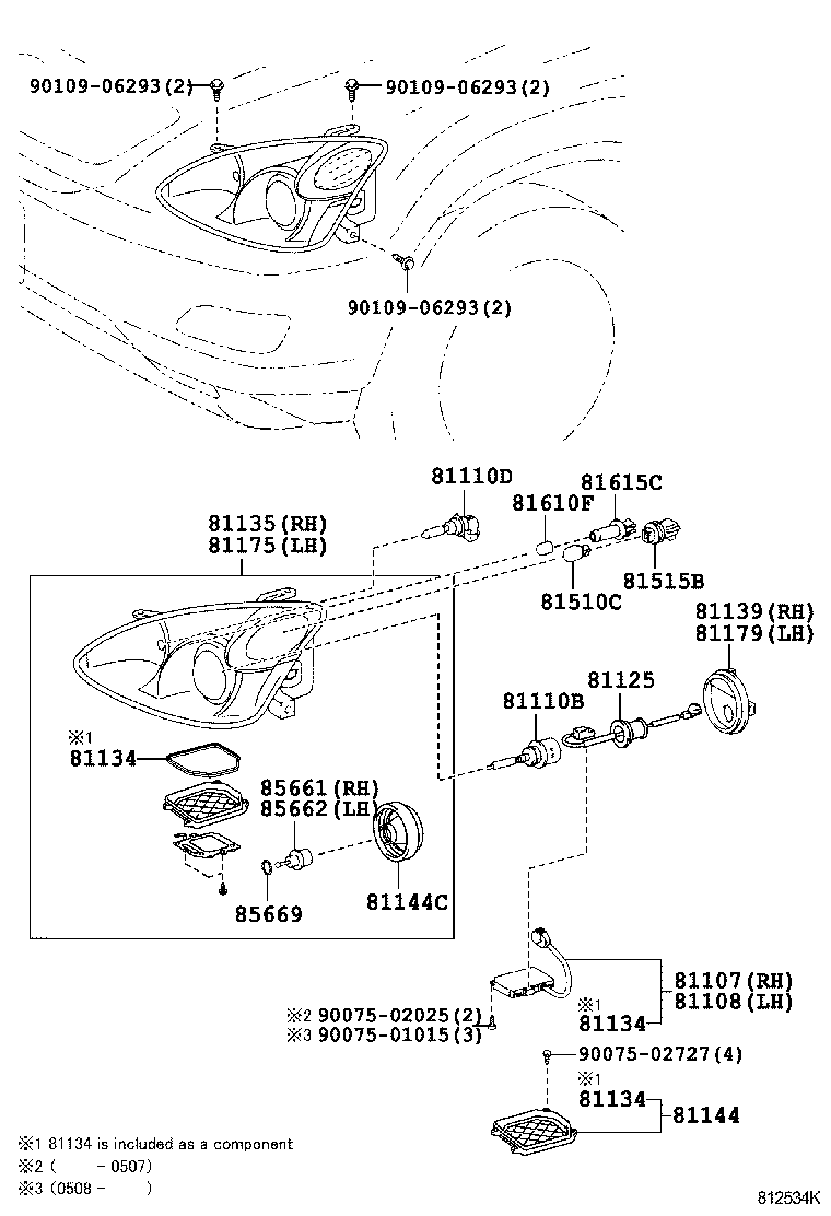  RX300 330 350 |  HEADLAMP