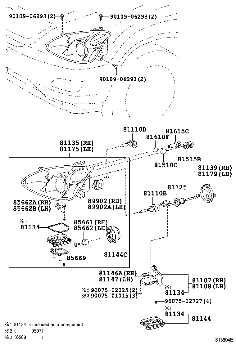  RX300 330 350 |  HEADLAMP