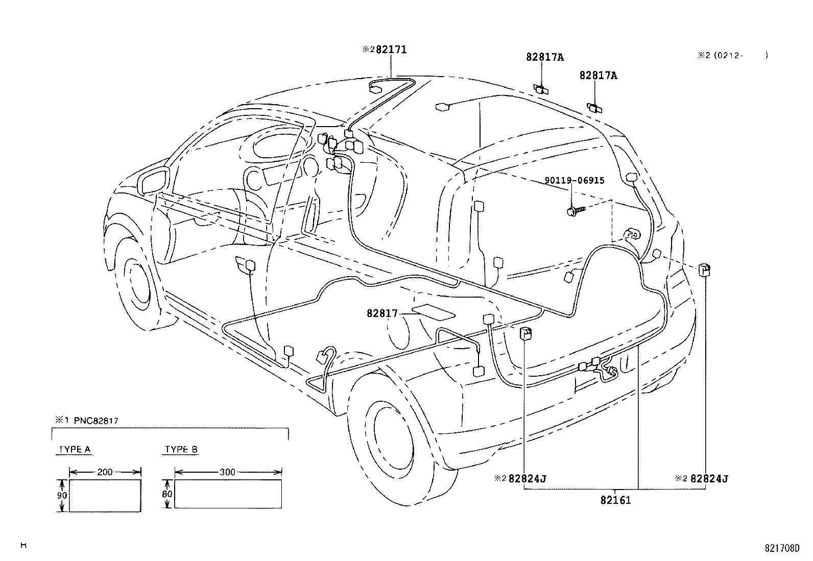  YARIS ECHO 3D 5D |  WIRING CLAMP