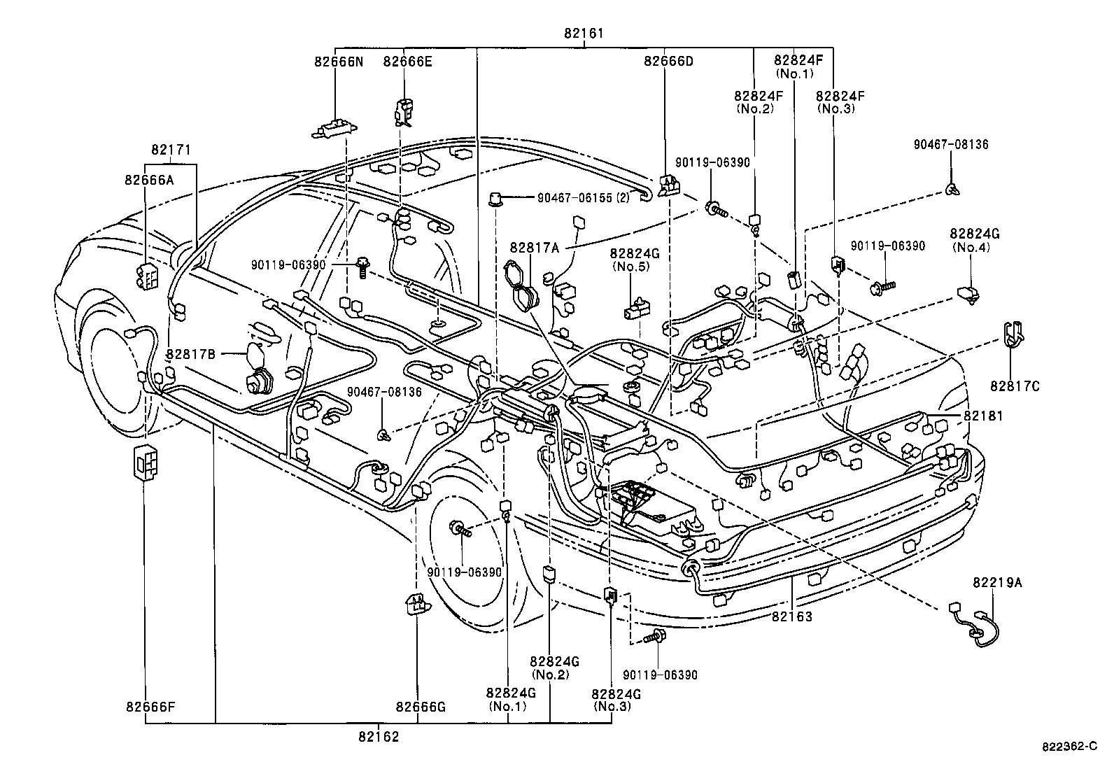  LS430 |  WIRING CLAMP