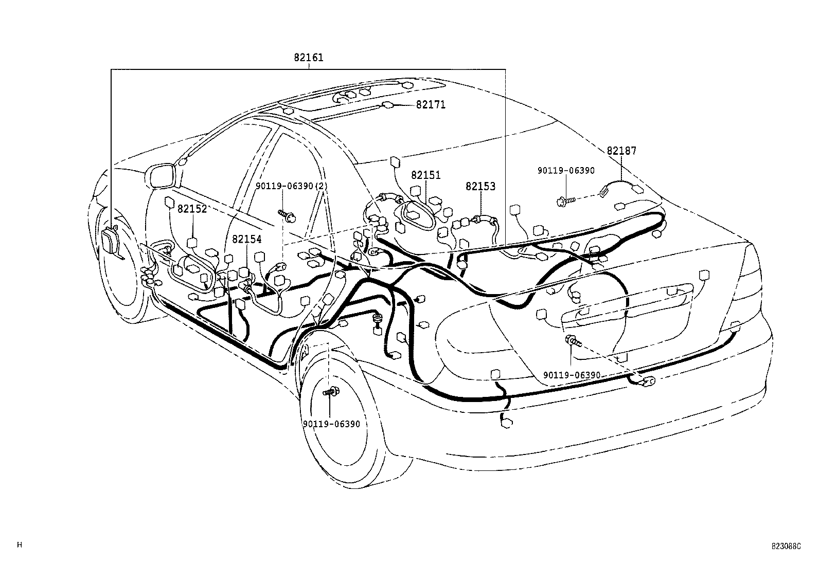  CAMRY AUSTRALIA |  WIRING CLAMP