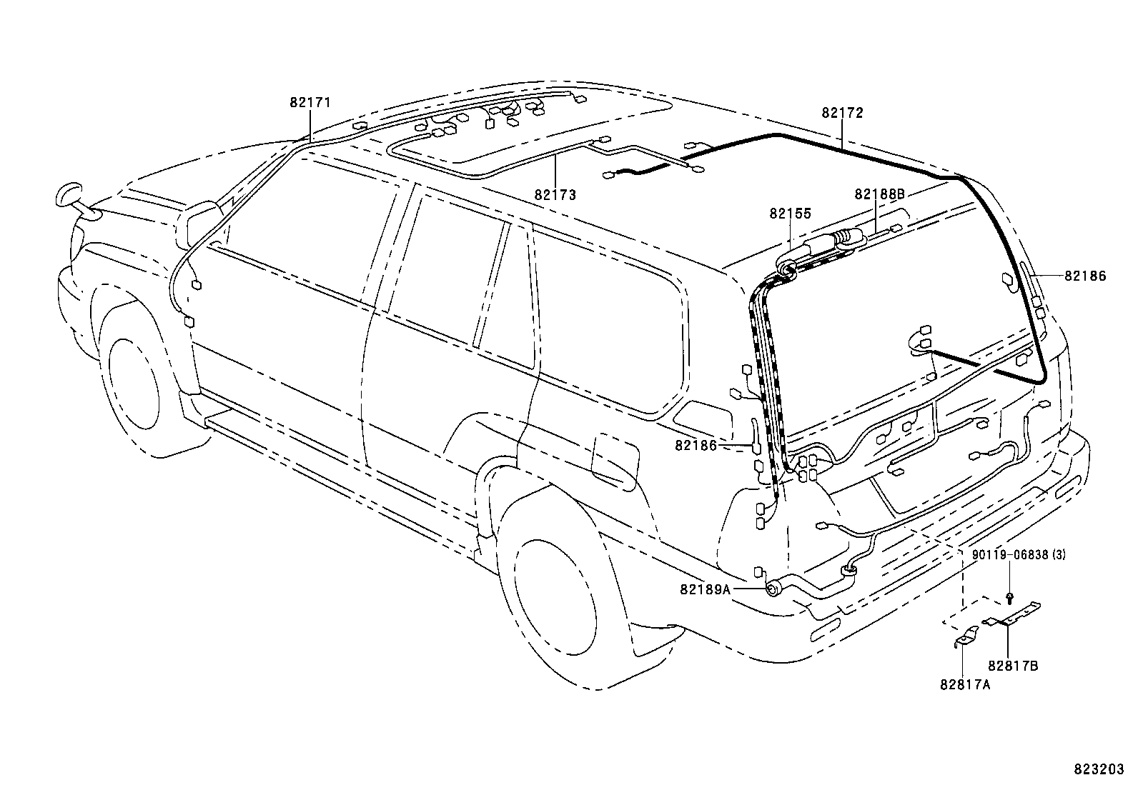  LX470 |  WIRING CLAMP