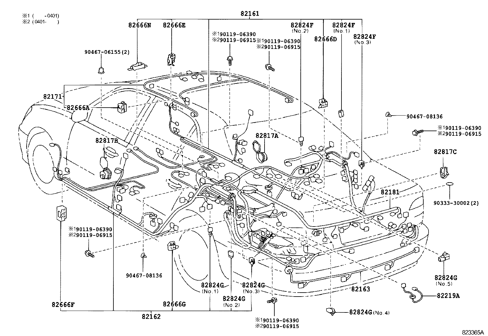  LS430 |  WIRING CLAMP