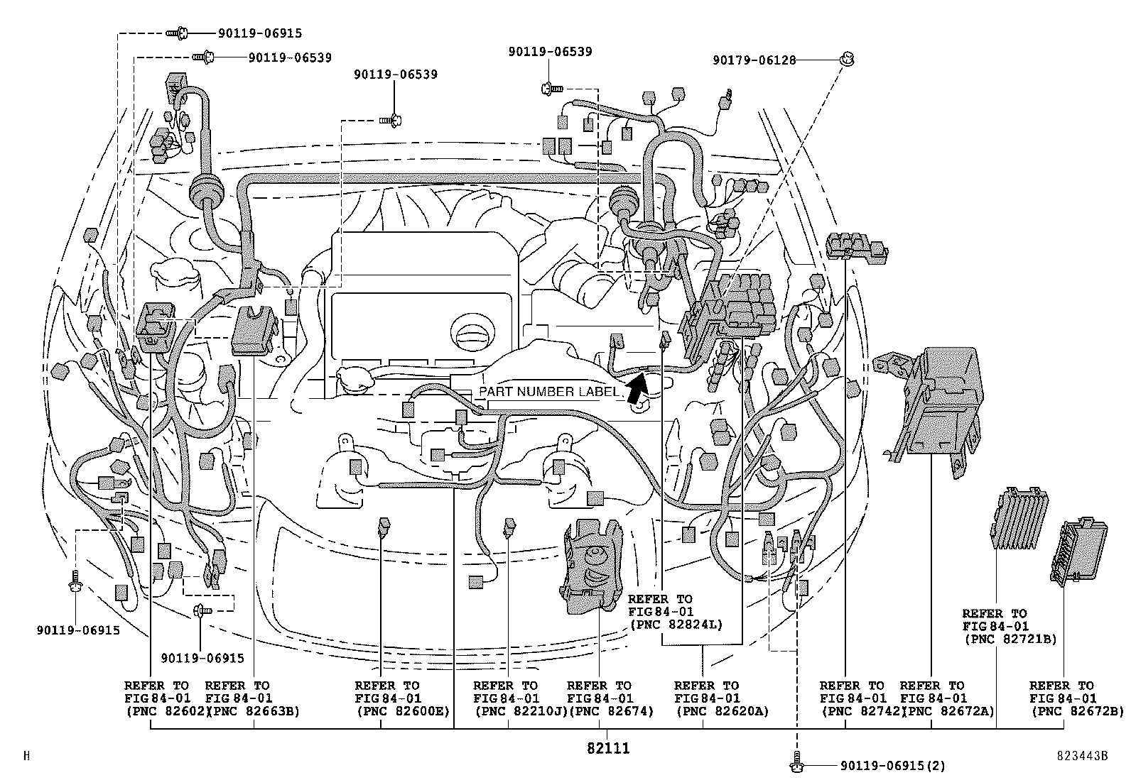  RX300 330 350 |  WIRING CLAMP