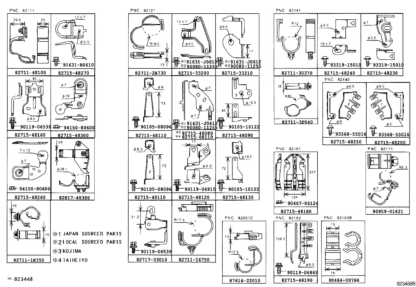  RX300 330 350 |  WIRING CLAMP