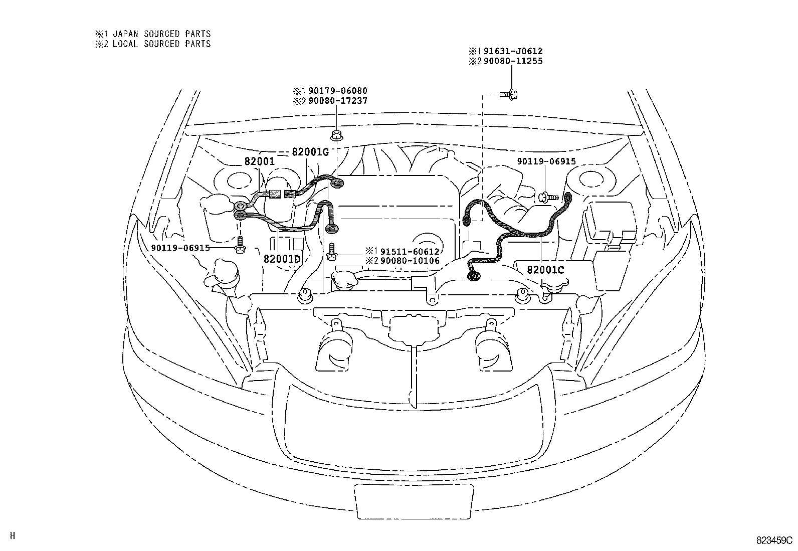  RX300 330 350 |  WIRING CLAMP