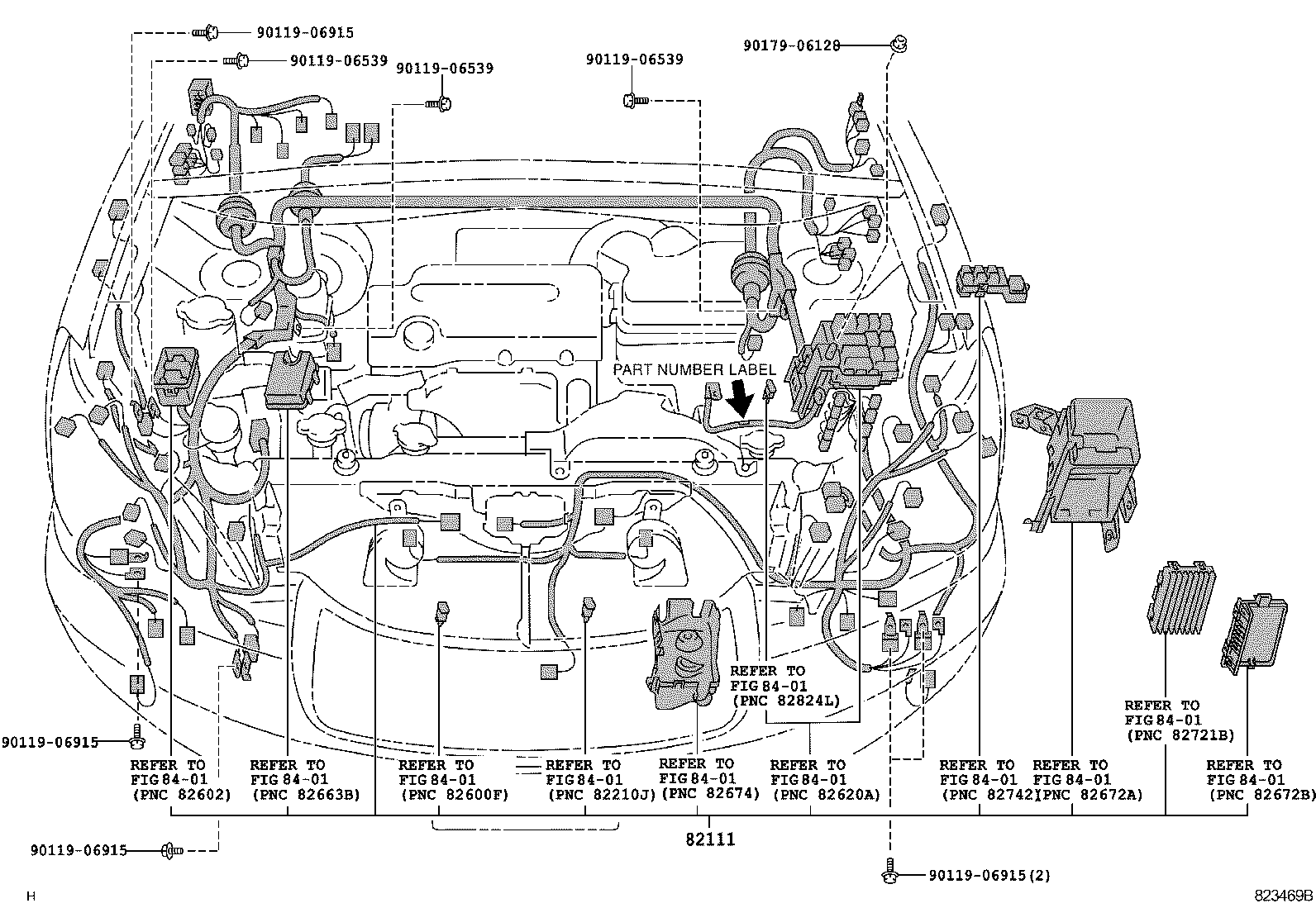  RX300 330 350 |  WIRING CLAMP