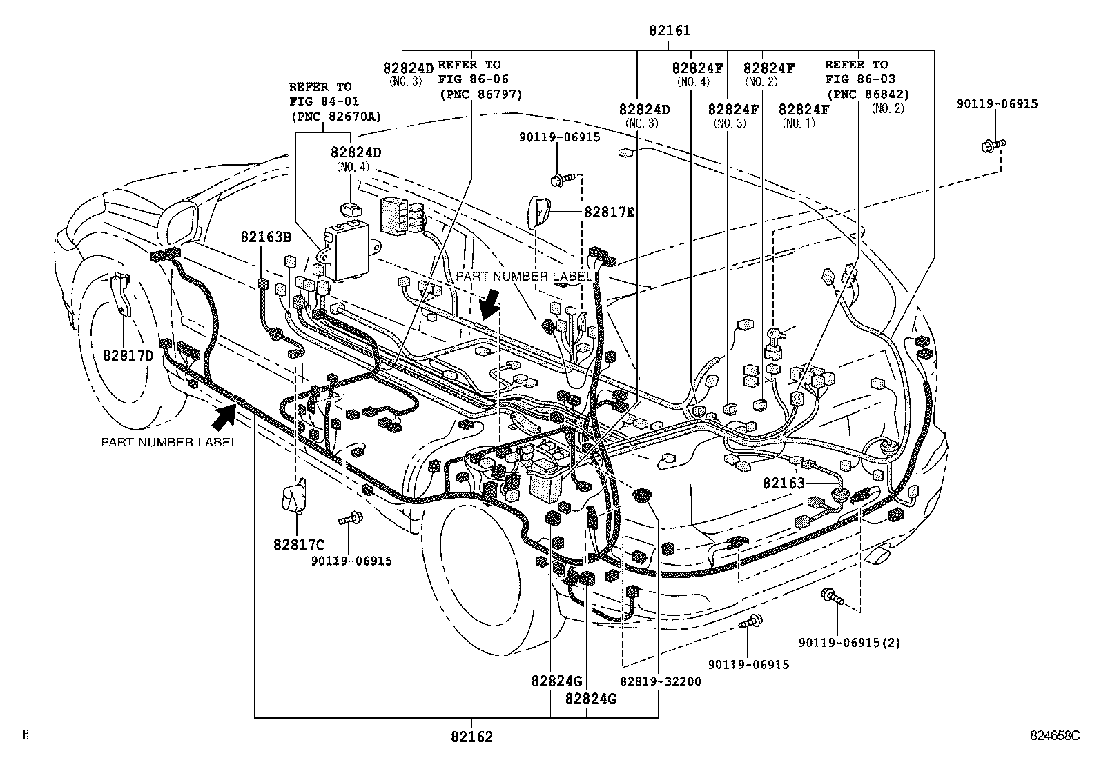  RX300 330 350 |  WIRING CLAMP