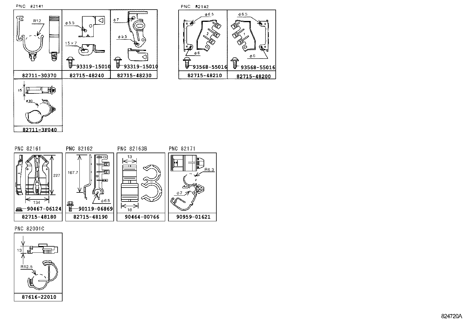  RX300 330 350 |  WIRING CLAMP