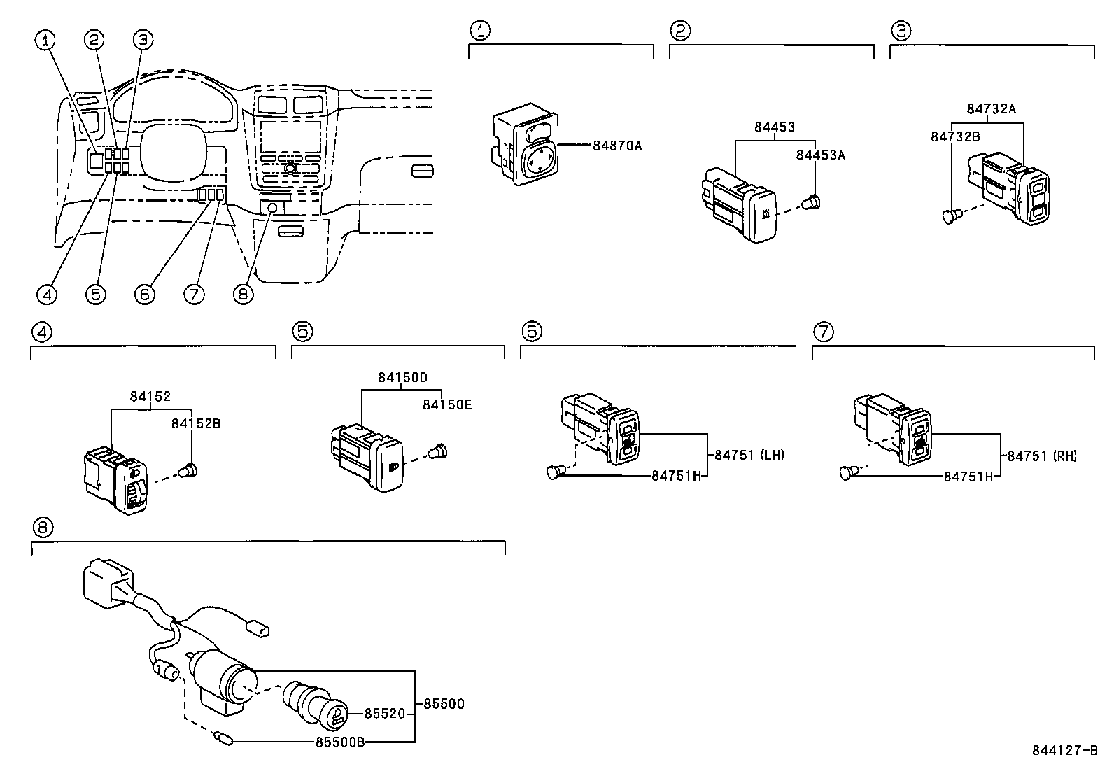  PICNIC AVENSIS VERSO |  SWITCH RELAY COMPUTER