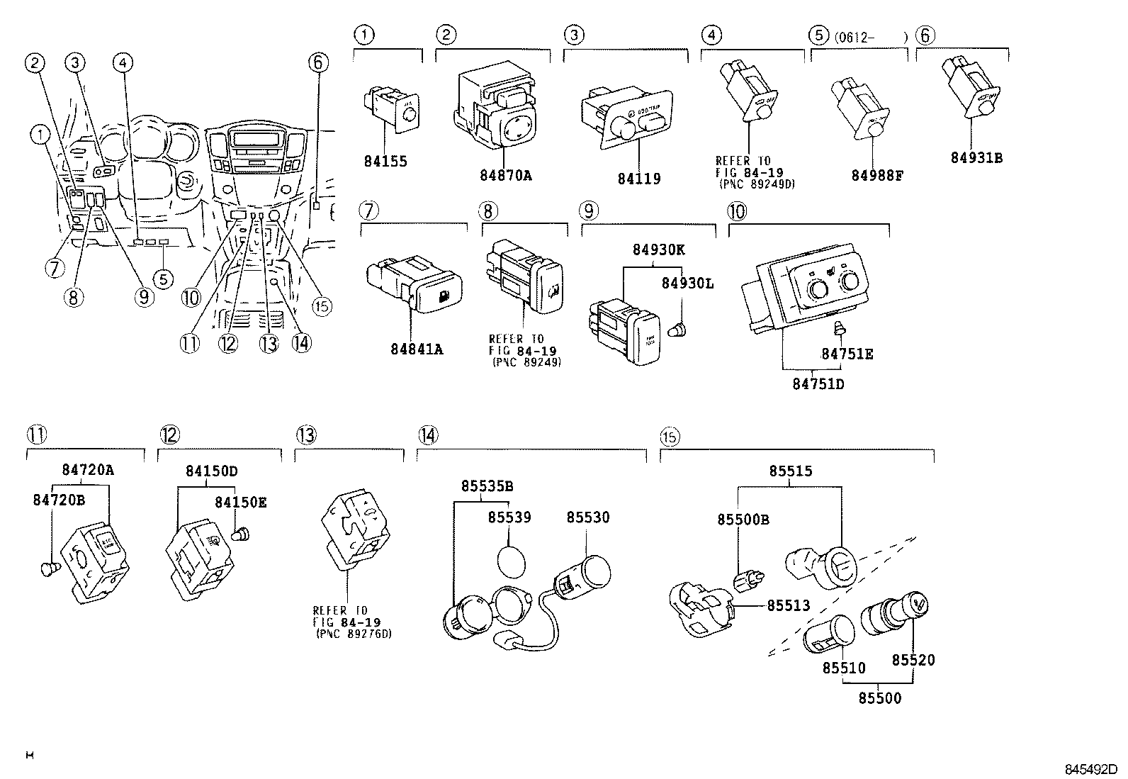  RX300 330 350 |  SWITCH RELAY COMPUTER