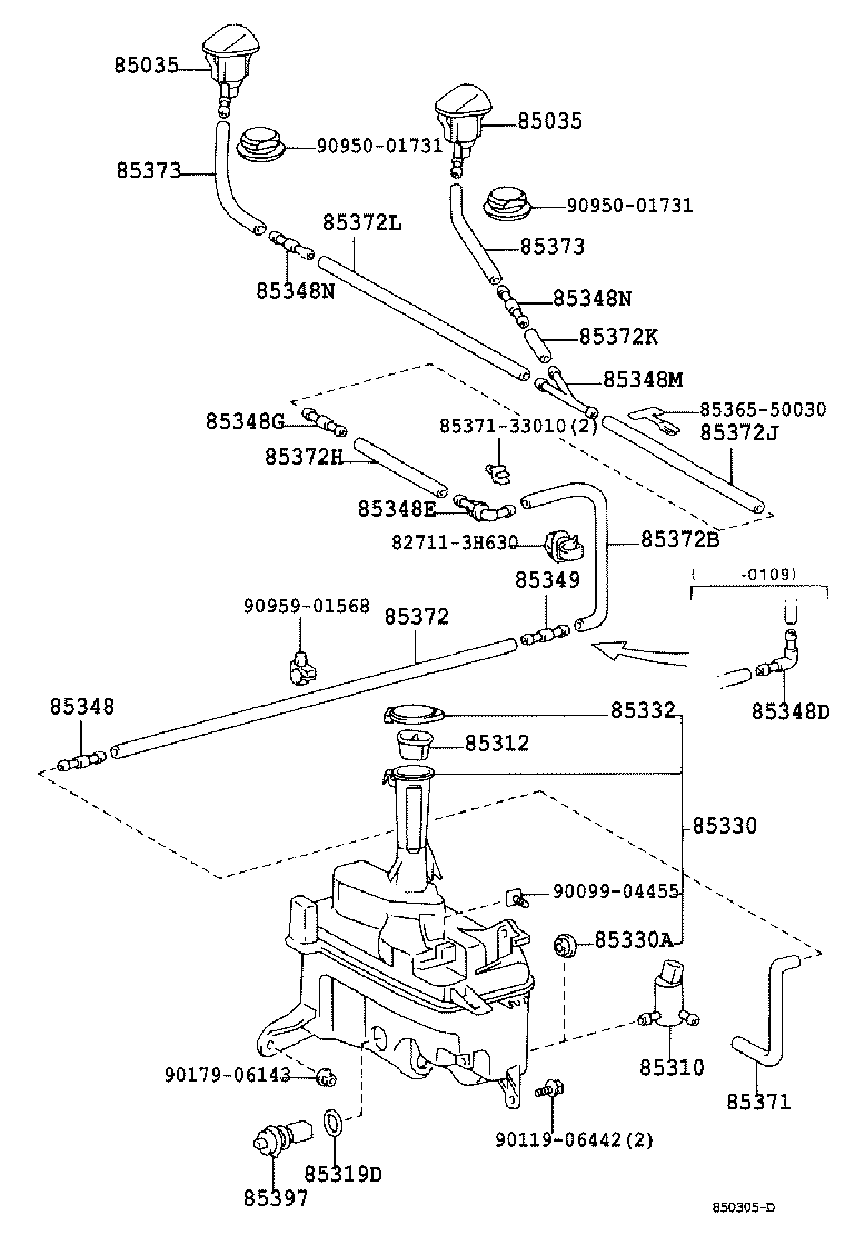  GS300 430 |  WINDSHIELD WASHER