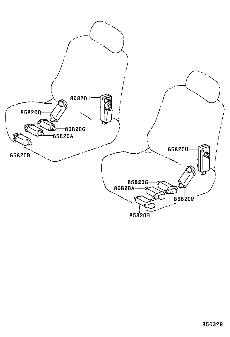  GS300 430 |  SEAT MOTOR SEAT HEATER