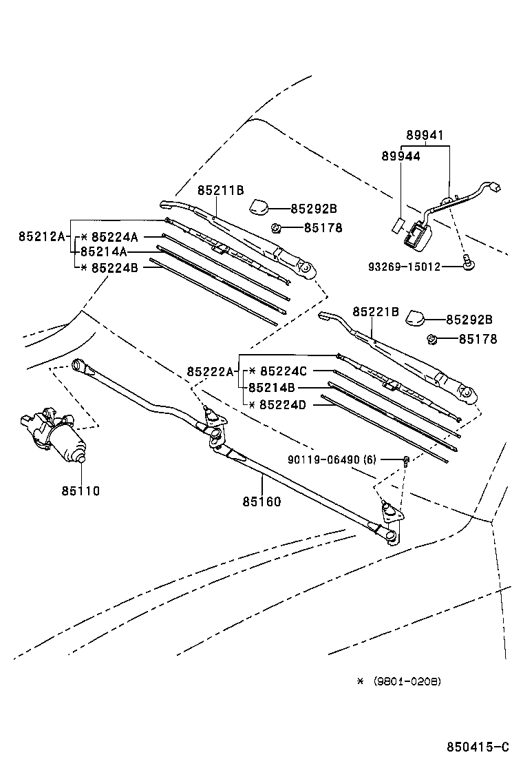  LX470 |  WINDSHIELD WIPER