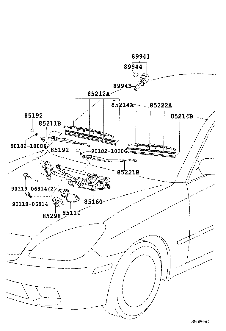  ES300 |  WINDSHIELD WIPER