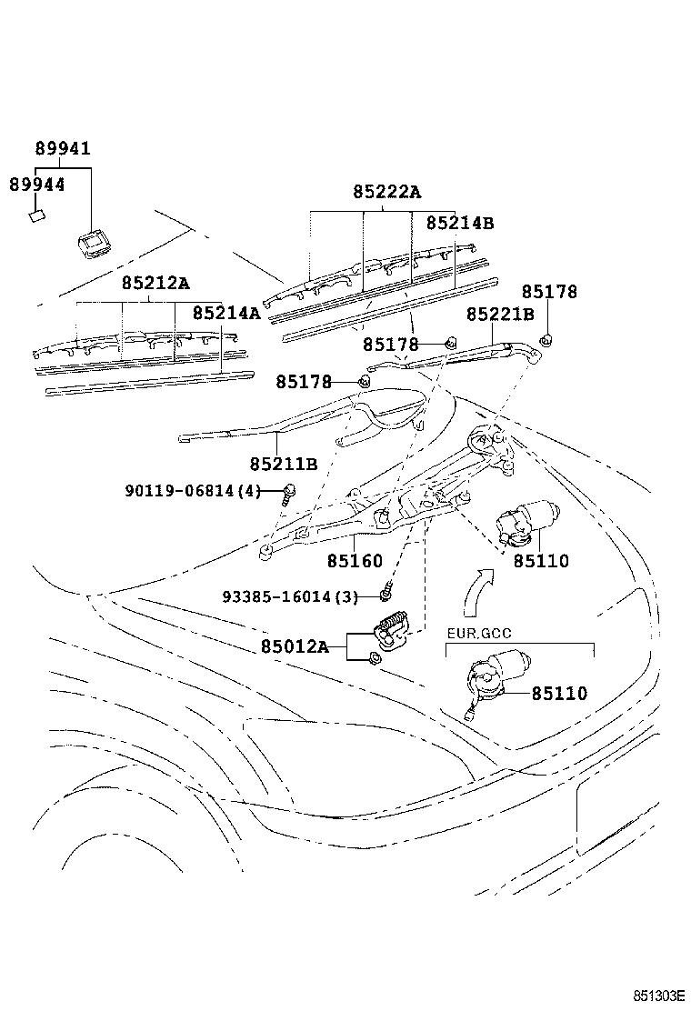  RX300 330 350 |  WINDSHIELD WIPER