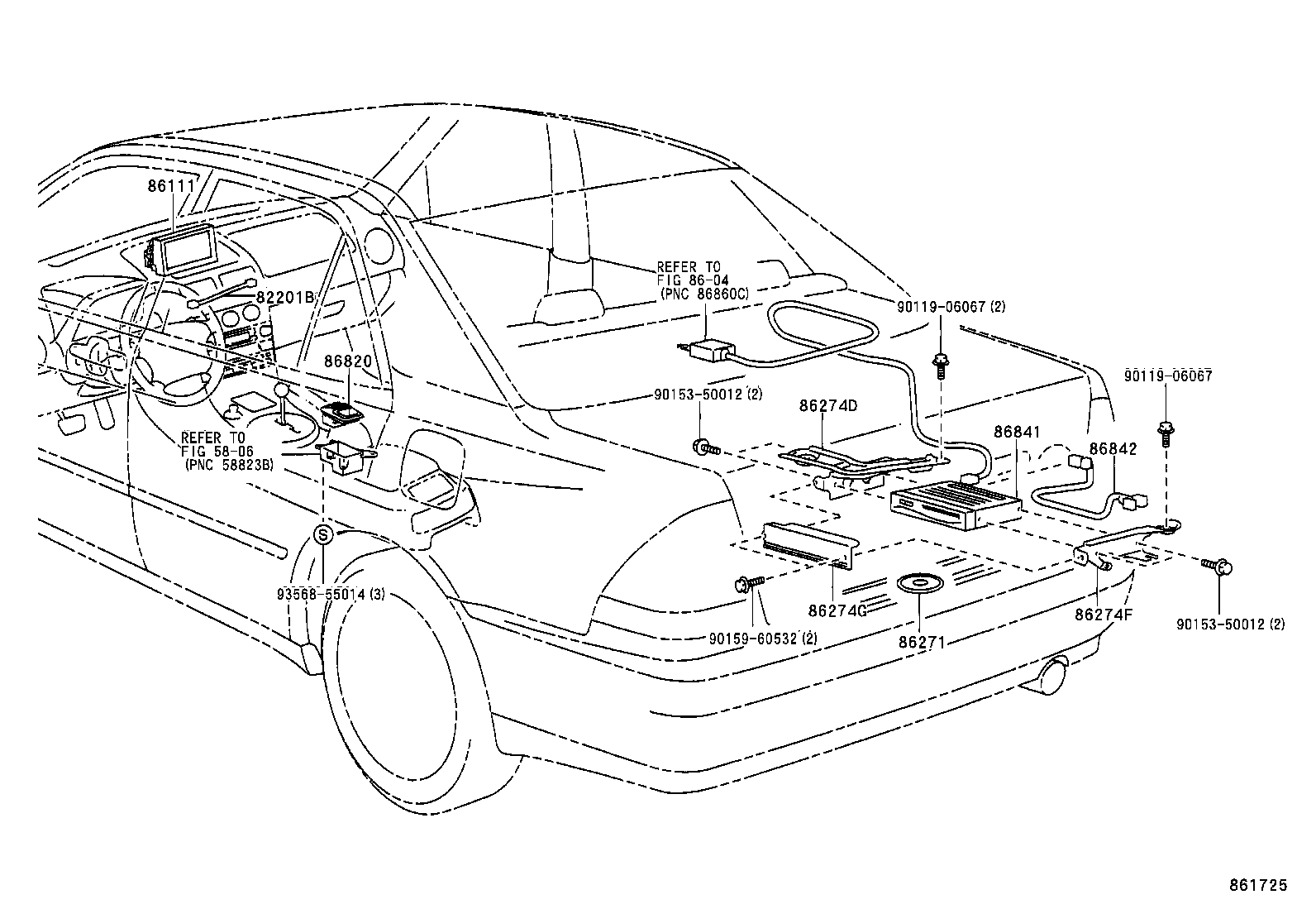  IS200 300 |  NAVIGATION FRONT MONITOR DISPLAY