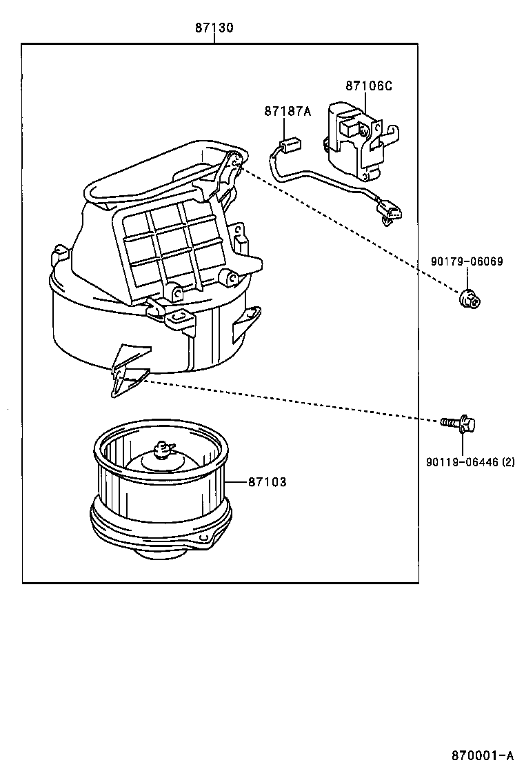  LAND CRUISER 90 |  HEATING AIR CONDITIONING HEATER UNIT BLOWER