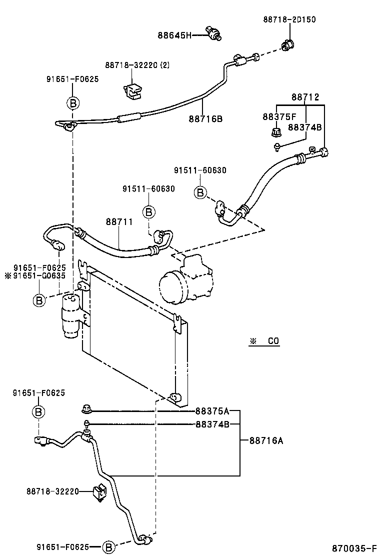  LAND CRUISER 90 |  HEATING AIR CONDITIONING COOLER PIPING