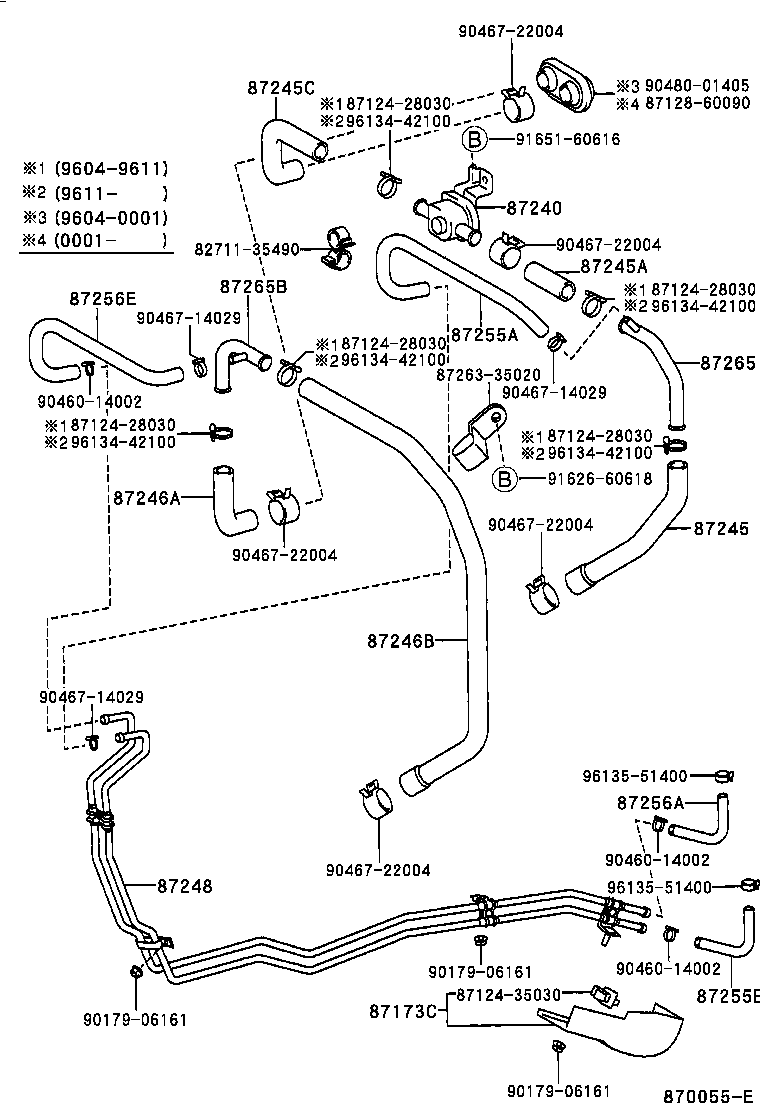  LAND CRUISER 90 |  HEATING AIR CONDITIONING WATER PIPING