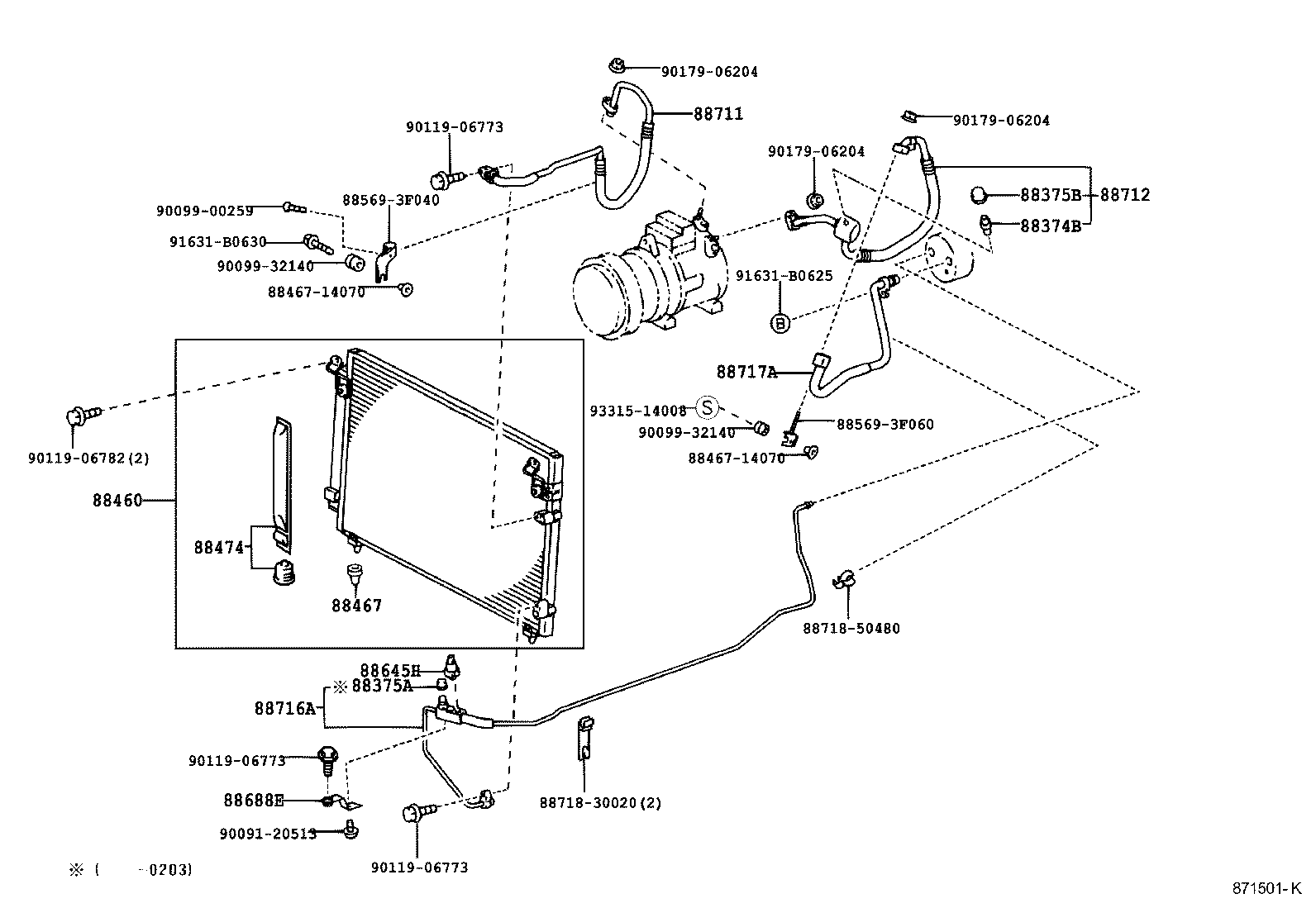  GS300 430 |  HEATING AIR CONDITIONING COOLER PIPING