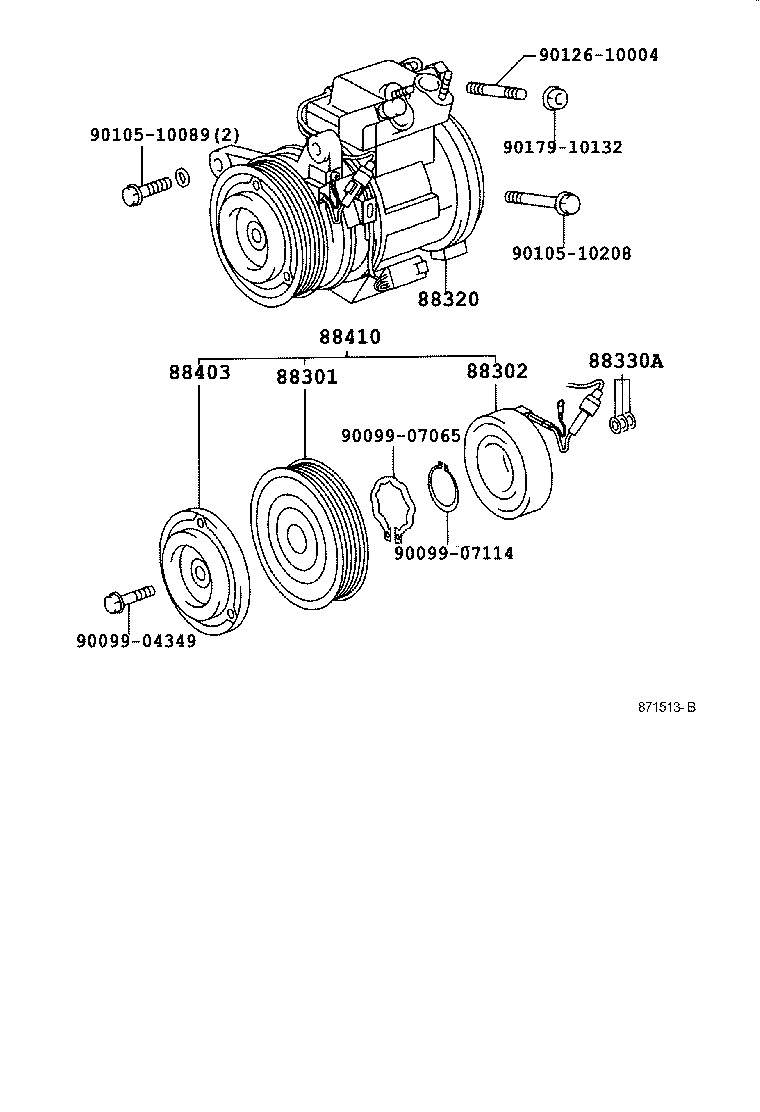  GS300 430 |  HEATING AIR CONDITIONING COMPRESSOR