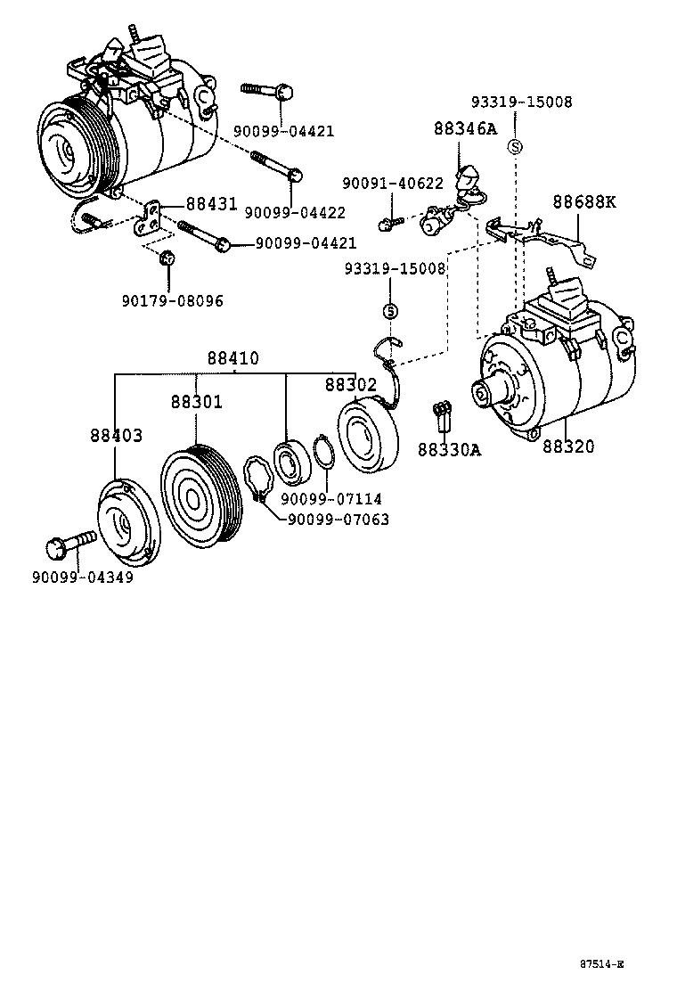  GS300 430 |  HEATING AIR CONDITIONING COMPRESSOR