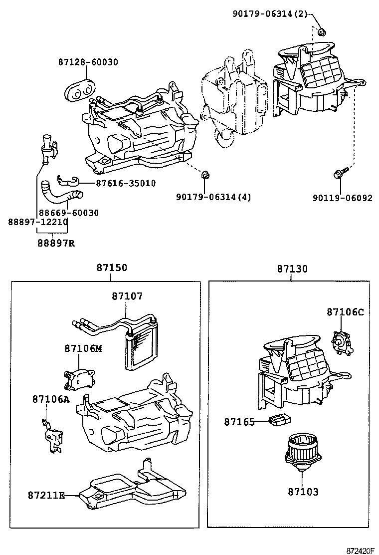  LX470 |  HEATING AIR CONDITIONING HEATER UNIT BLOWER