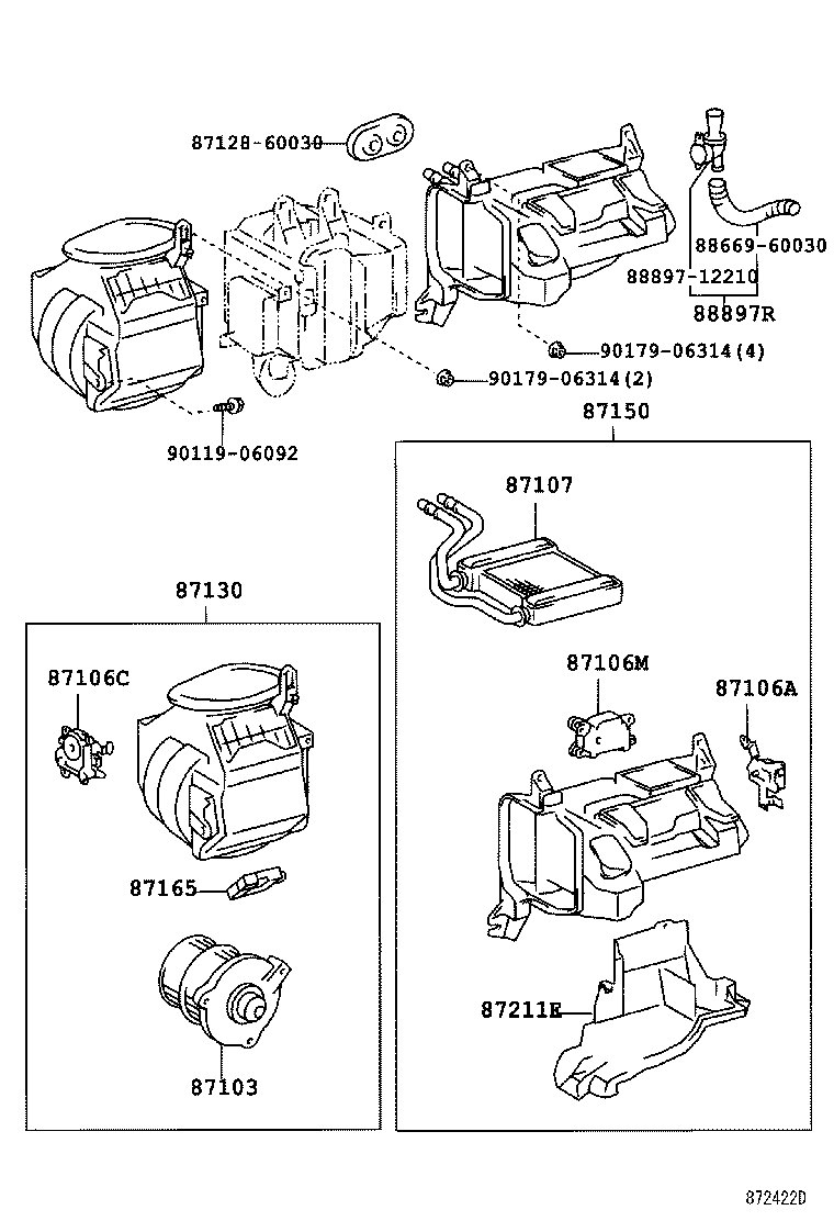  LX470 |  HEATING AIR CONDITIONING HEATER UNIT BLOWER