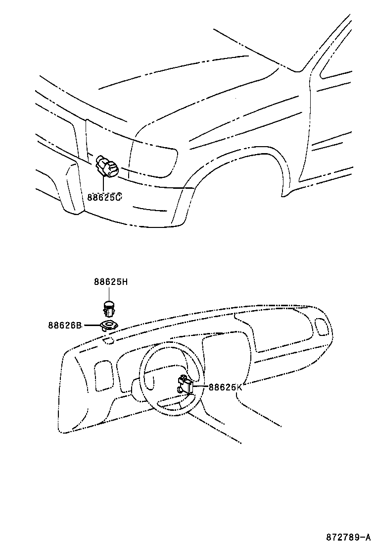  4RUNNER |  HEATING AIR CONDITIONING CONTROL AIR DUCT