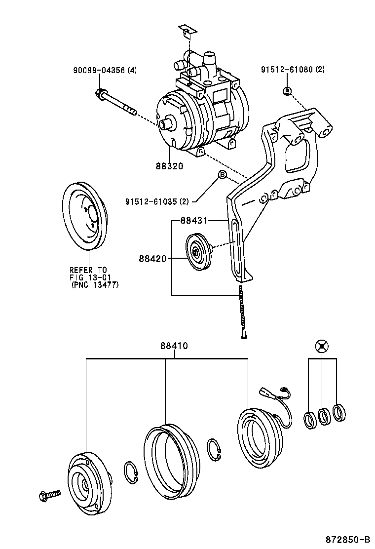  T U V |  HEATING AIR CONDITIONING COMPRESSOR