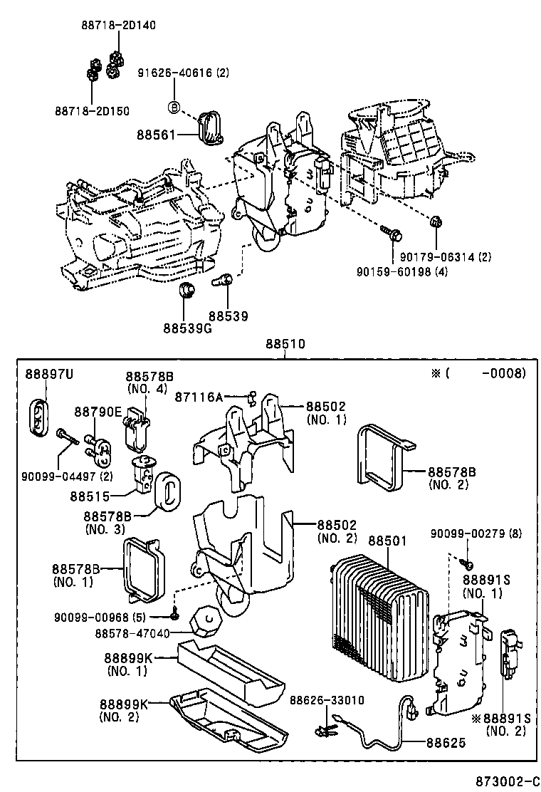  LX470 |  HEATING AIR CONDITIONING COOLER UNIT