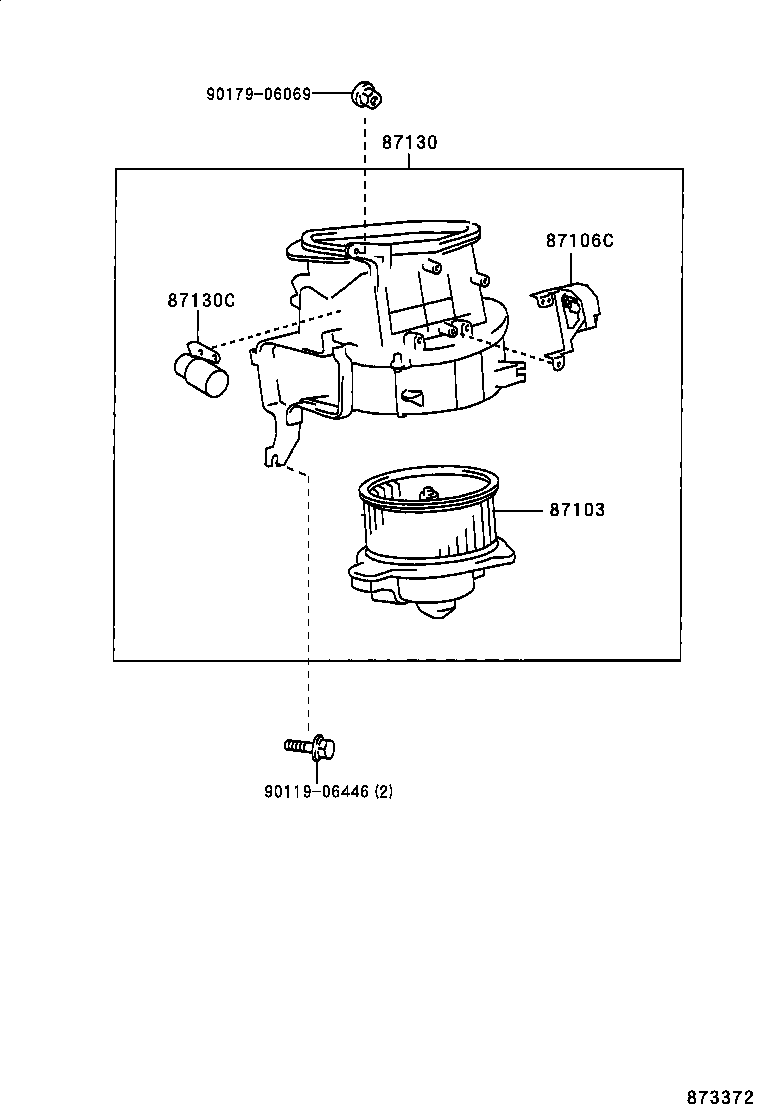  LAND CRUISER 90 |  HEATING AIR CONDITIONING HEATER UNIT BLOWER