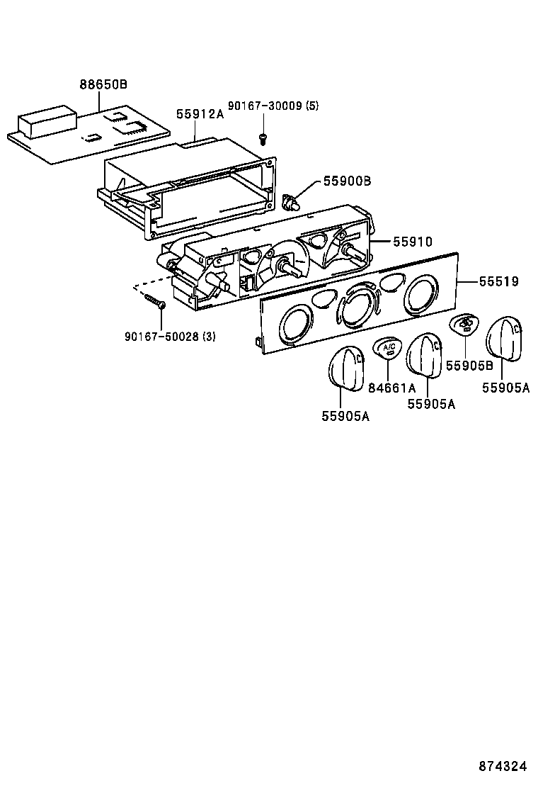  4RUNNER |  HEATING AIR CONDITIONING CONTROL AIR DUCT