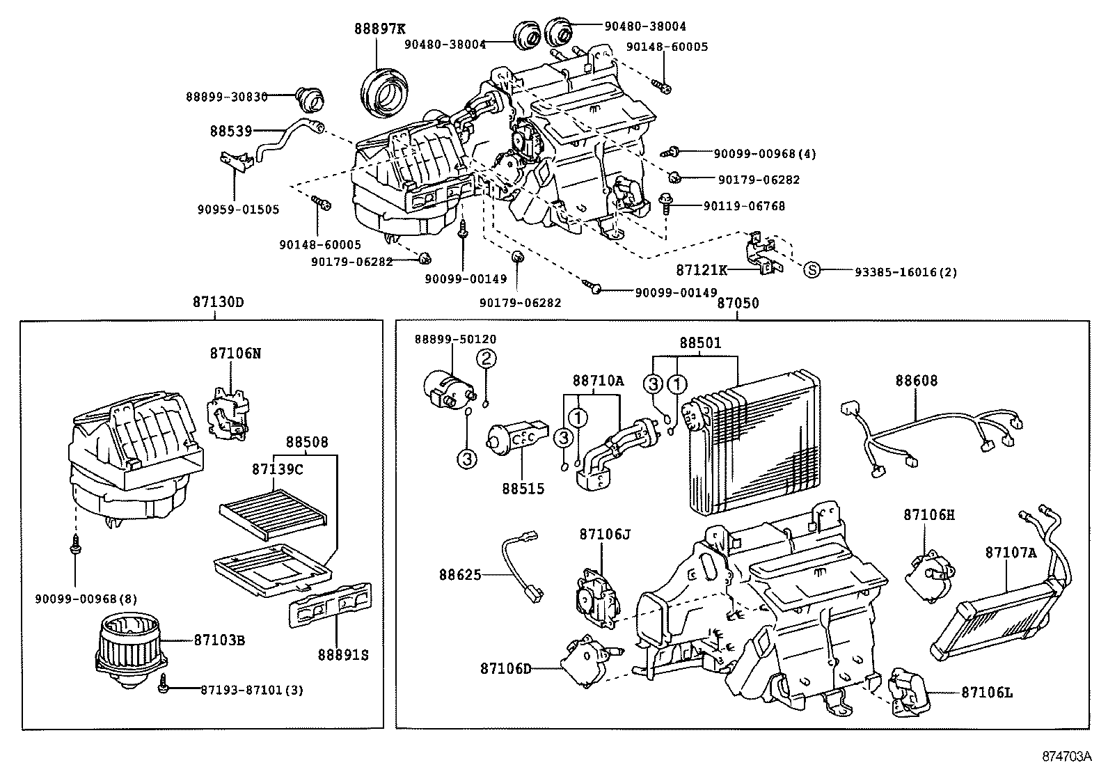  SC430 |  HEATING AIR CONDITIONING COOLER UNIT