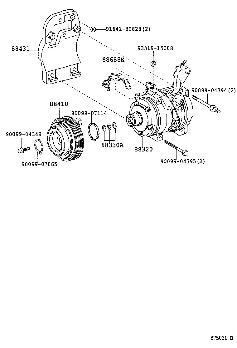  ES300 |  HEATING AIR CONDITIONING COMPRESSOR