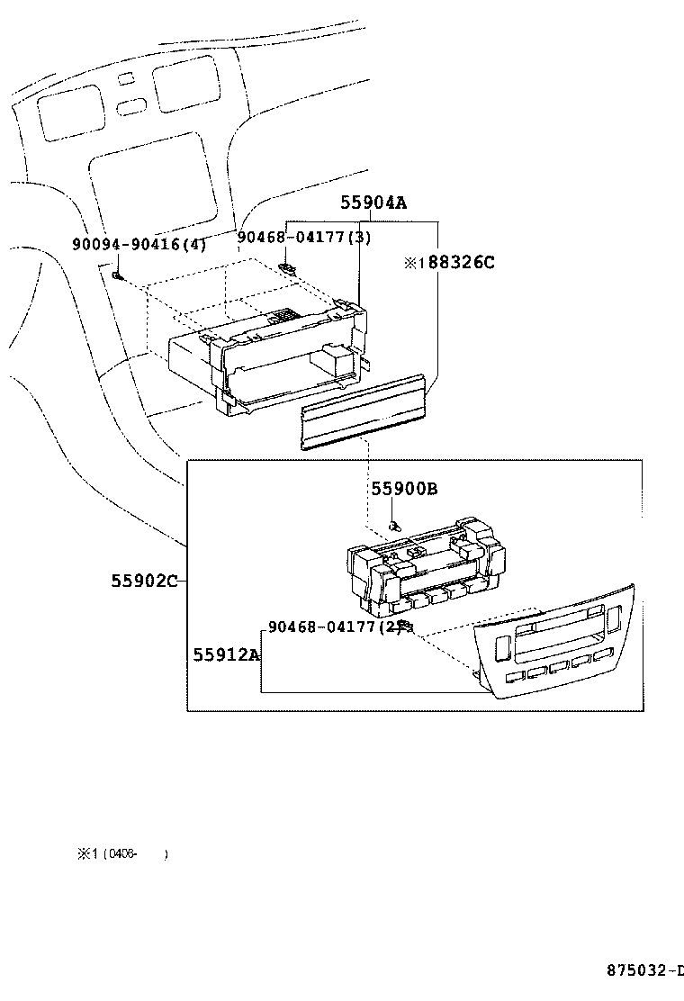  ES300 |  HEATING AIR CONDITIONING CONTROL AIR DUCT